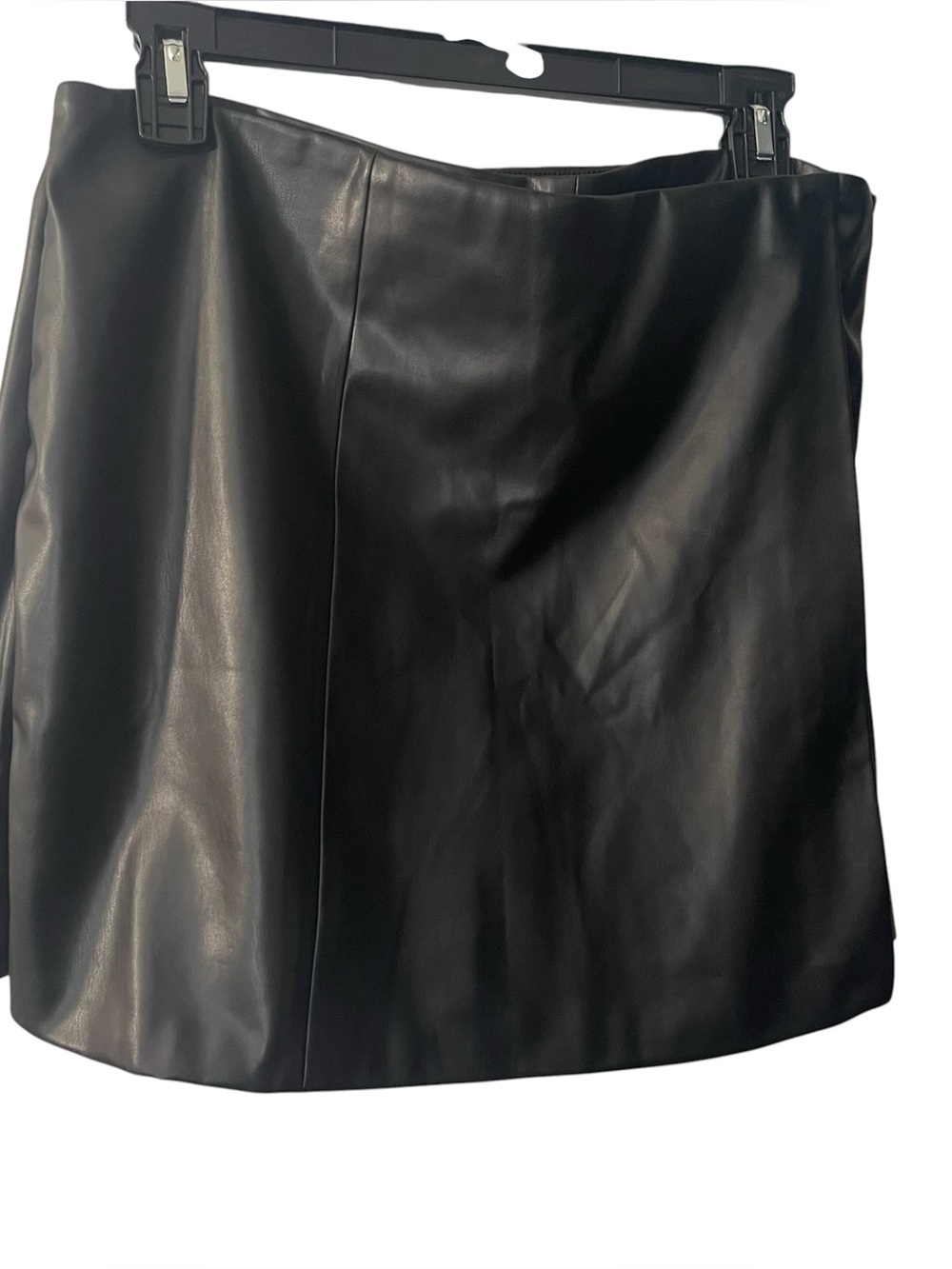 Jason Wu Black Faux Leather Skort NWT
